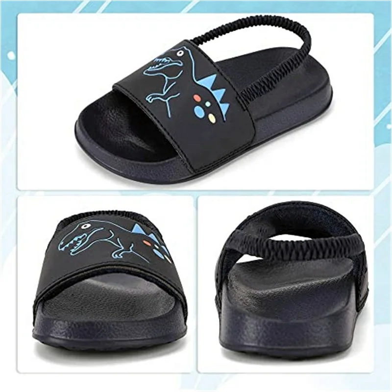 pink panther cute cartoon slippers toddler kids sneaker slippers bale private label strap up children slippers for big boys