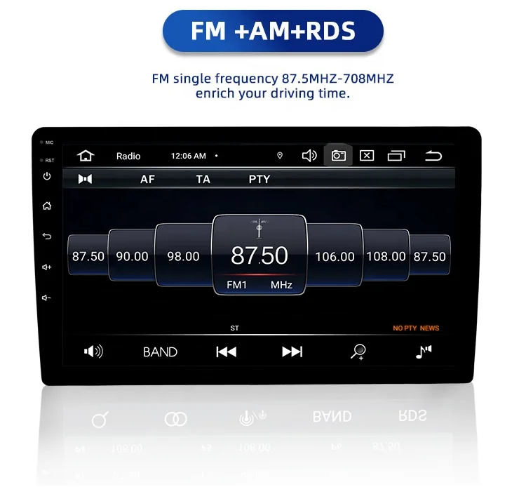 JYT 10inch 1Din 4+64GB BT5.0 Carplay autoradio am radio car dvd player