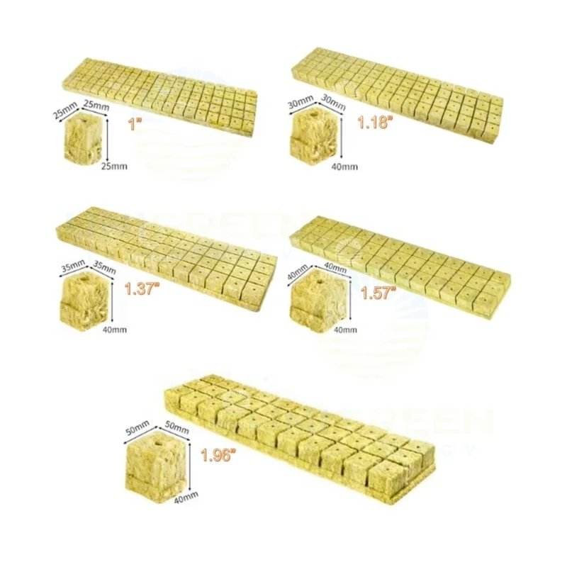 Кубы из минеральной ваты 1 5 дюймов 6400 шт.