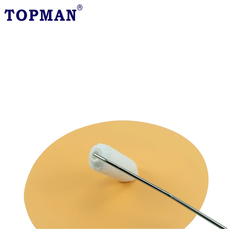 4 inch Jumbo Mini Paint Roller for Ultra-Smooth Finish Painting with Emulsion and Satin Paints on Walls Ceilings Wood and Metal