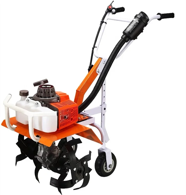 Mini small tiller machine Farm garden cultivator walking tractor micro tillage machine mini agricultural machinery