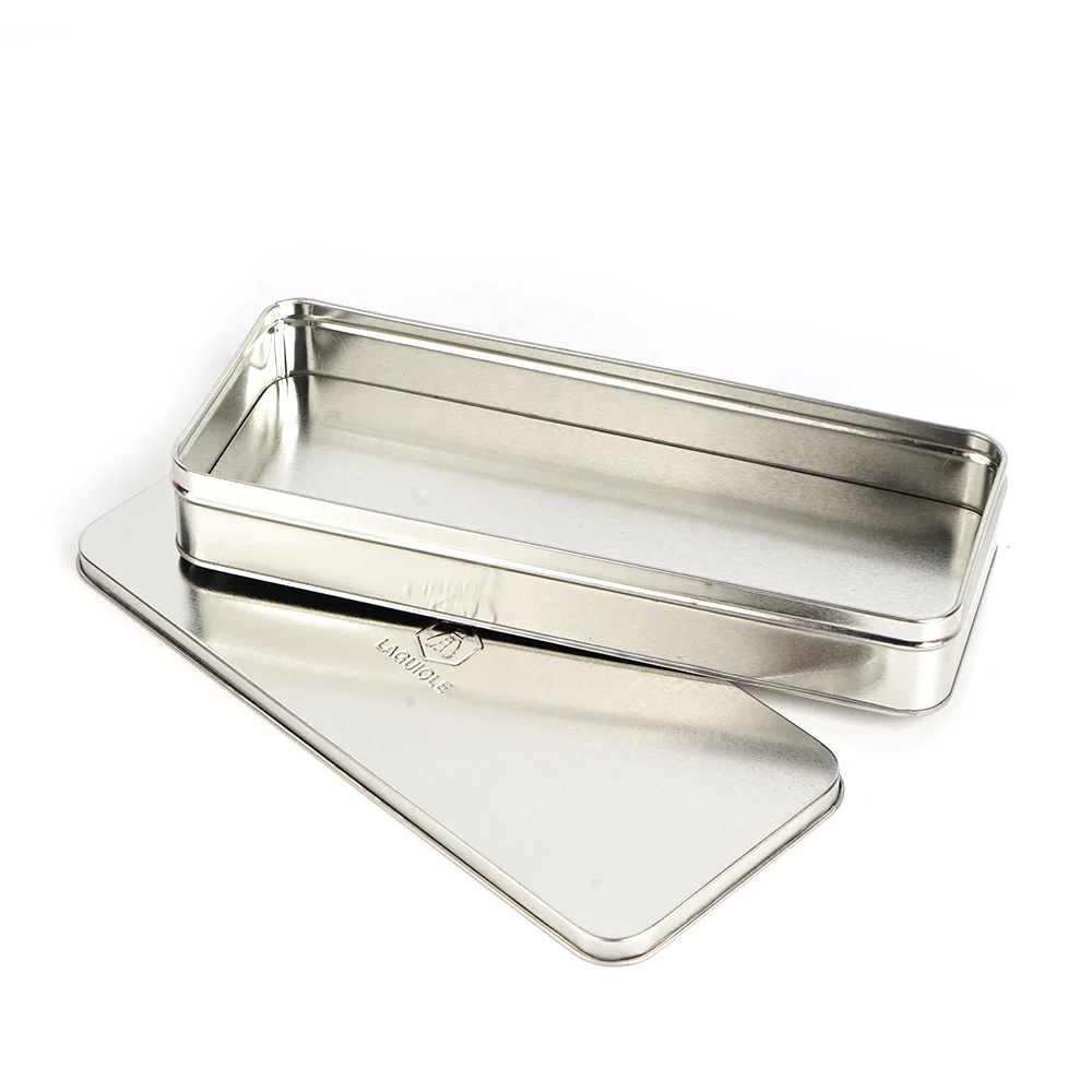Custom Designer Blank Matte Thin Tin-empty Metal Packaging Tin Belt boxes