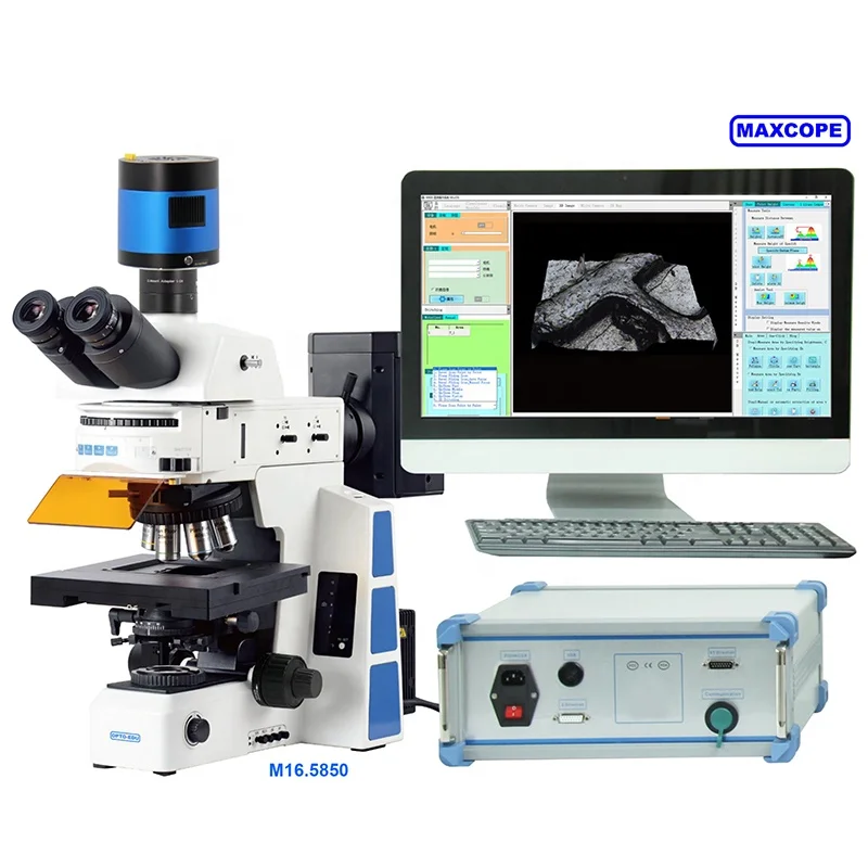 MAXCOPE M12.5850 Trinocular Biological XYZ Stage Motorized 3d Microscope