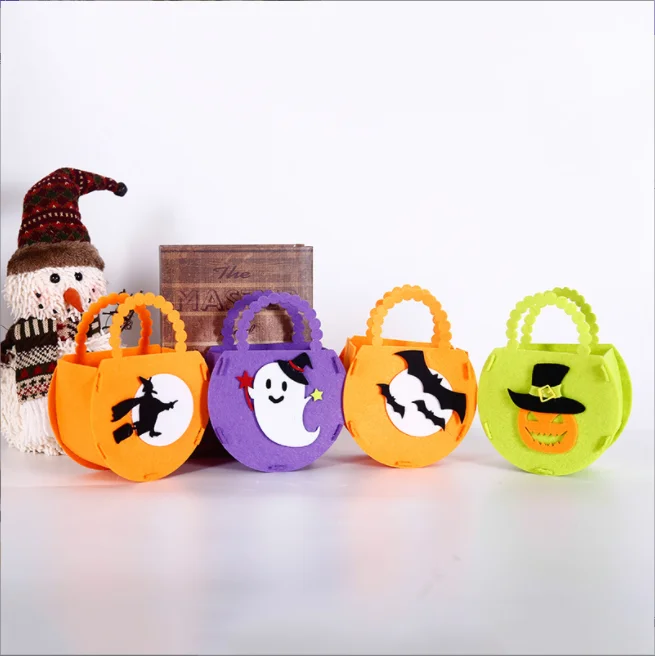 2022 Halloween Party Decorations Props Felt Bags For Kids Halloween Basket