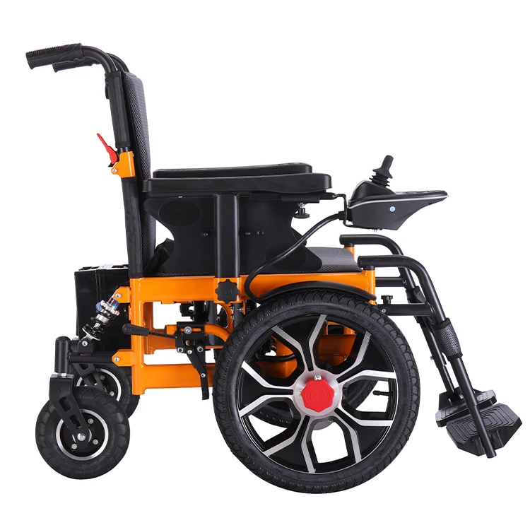 2023 NEW Folding Lightweight Electric Handicapped Manufacturer Disabled wheelchair with remote control