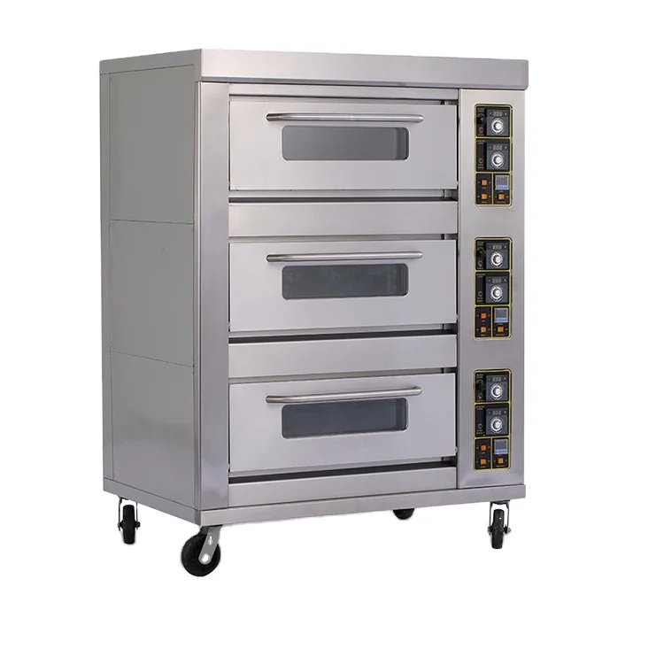 Оптовый продавец Welbas, трехслойная Коммерческая газовая печь для выпечки, хлебобулочное оборудование G39B