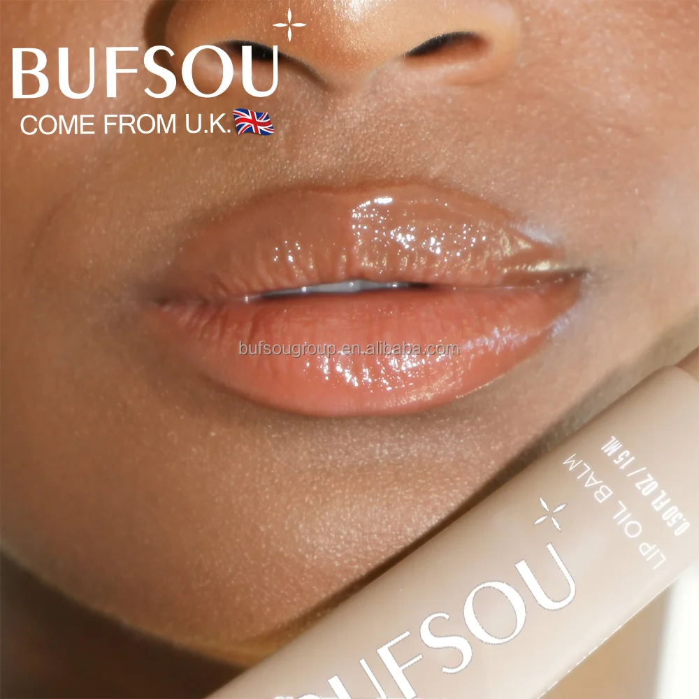 Customized Logo Vegan Lip Oil Moisturizing Makeup Private Label Liquid Lip Balm Butter Gloss Lipstick Waterproof Fruit