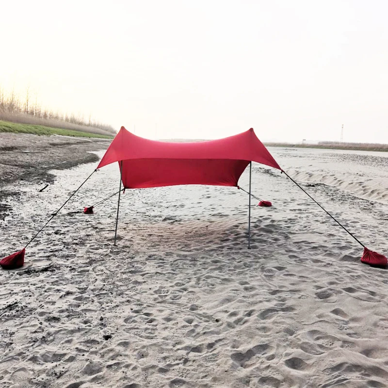 Factory direct LK Fabric Portable sun shelter  With Sand Anchor  Outdoor Camping Summer Beach  sun shade Tent