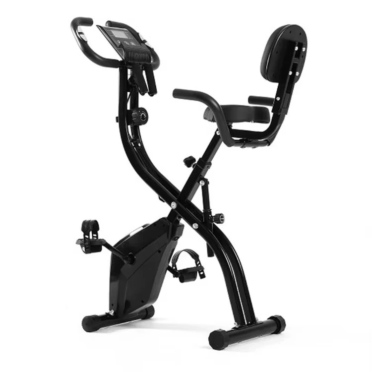 3-in-1 Indoor Recumbent Ultra-Quiet 10 Levels Magnetic Folding Exercise Bike With Heart Rate Sensors