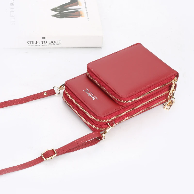 Fashionable Ladies Girl Purses Wallets For Party And Holiday Women Phone Bag Solid Crossbody Bag