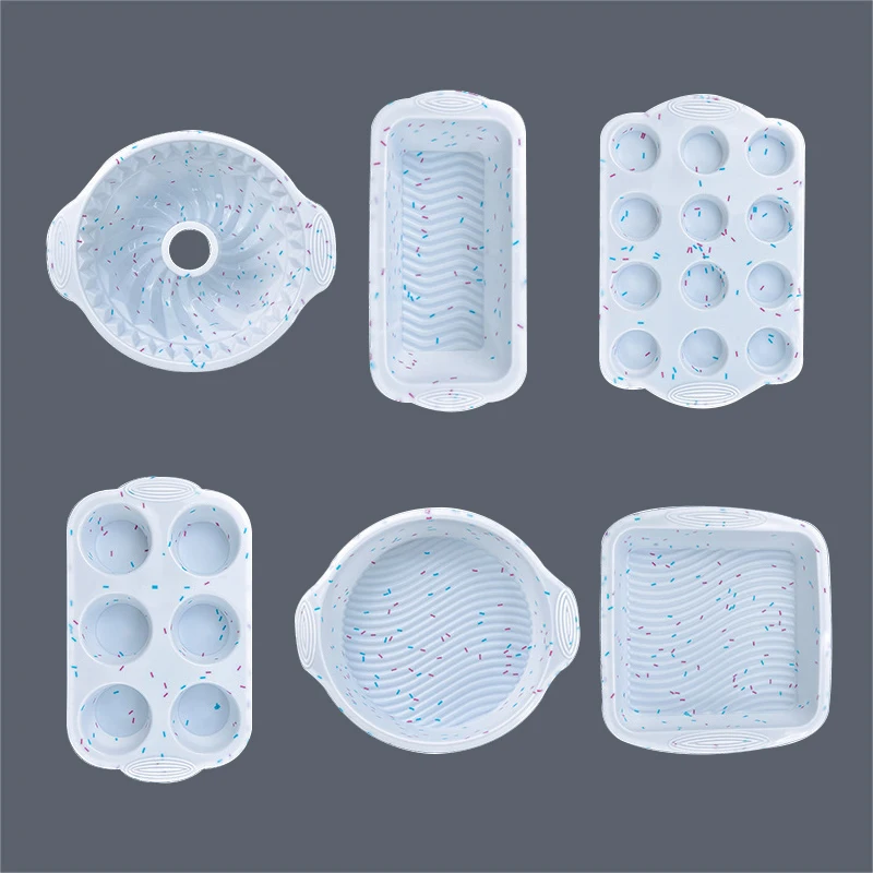 Silicone cake mold Set Baking Utensils Silicone Baking Pans Home Gadgets Silicone Baking Mold Bakeware Tray Muffin Mold