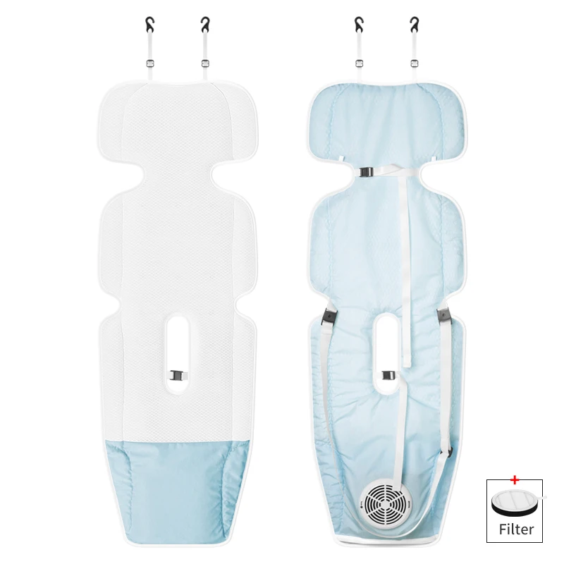 Anjuny Keep Your Baby Comfortable And Cool Usb Rechargeable Child Seat Pad Infant Stroller Cushion With Silent Fan