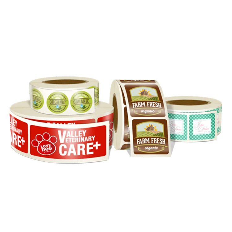 Automatic Reel Labeling Machine Printing Label Customized Trademark Printing Custom Sticker Adhesive Sticker Holographic PVC