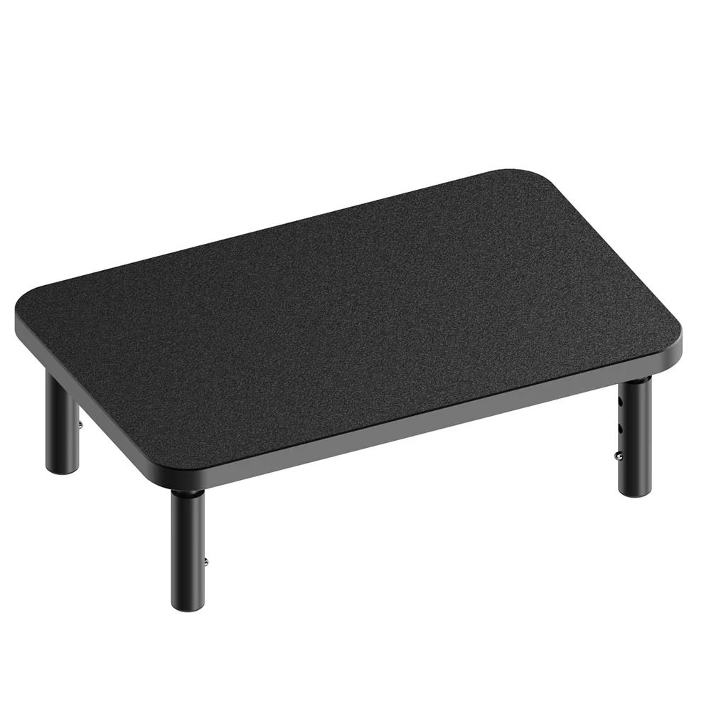 Hot Selling Height Adjustable Small Steel Standing Computer Table Workstation Monitor Riser