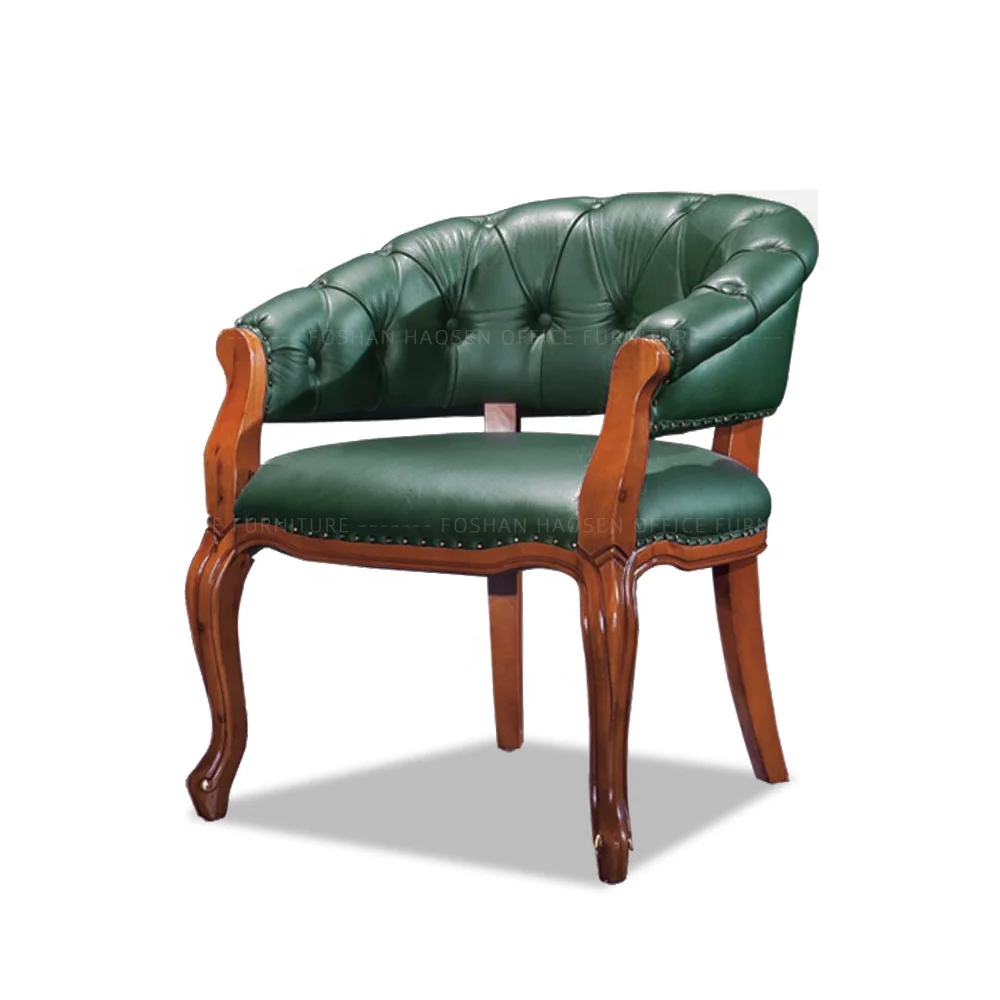 K307 low back wood leather custom luxury chair boss chair office supplier