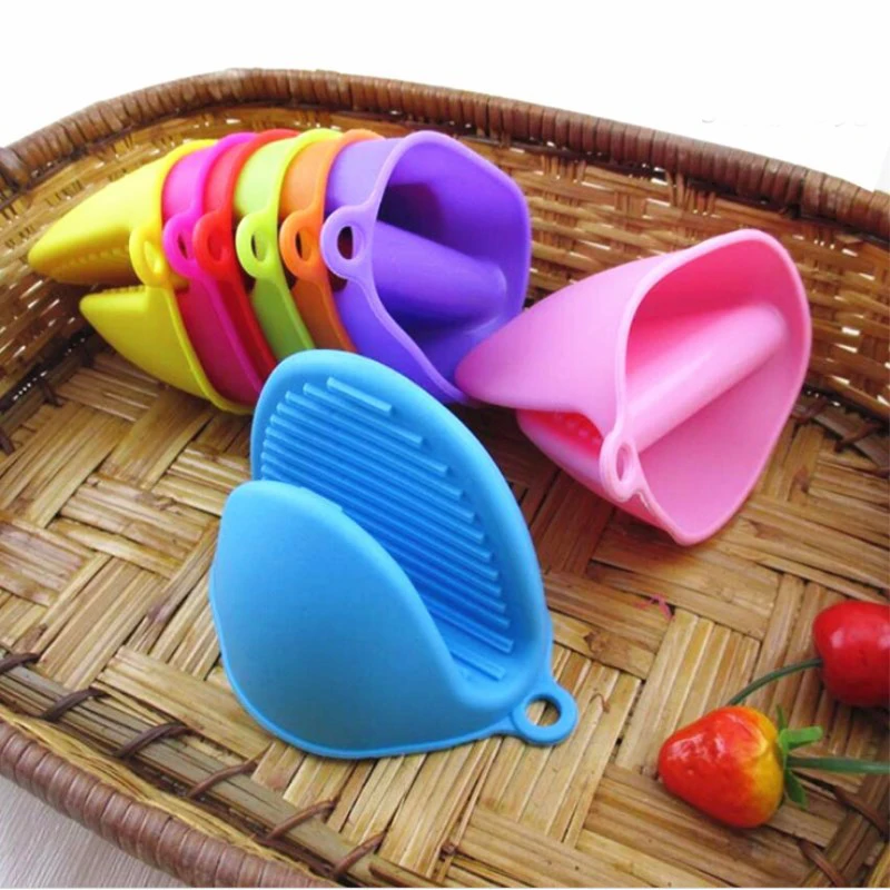 Durable Silicone Heat Insulation Pot Handle Cover Earmuffs Nonslip Cooking Hot