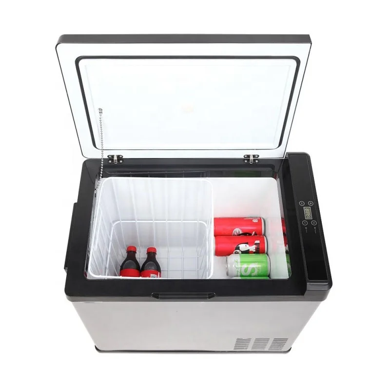 DC 12V/24V 50L Mini Refrigerator Solar Portable Car Fridge