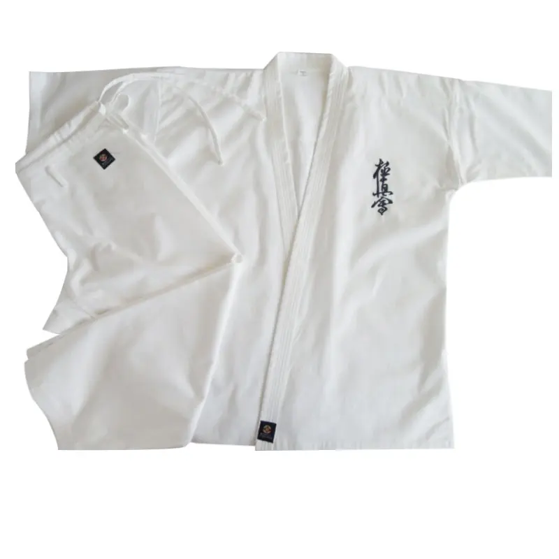 2021 Kyokushin-Kai Karate Uniform Gi white black with belt Adult & Kids