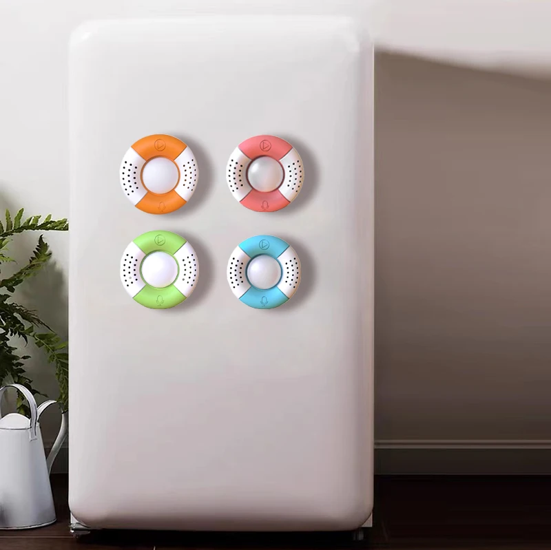 Recording Voice Box Plush Toy Sound Module Round Shape Voice Recorder with Night Light