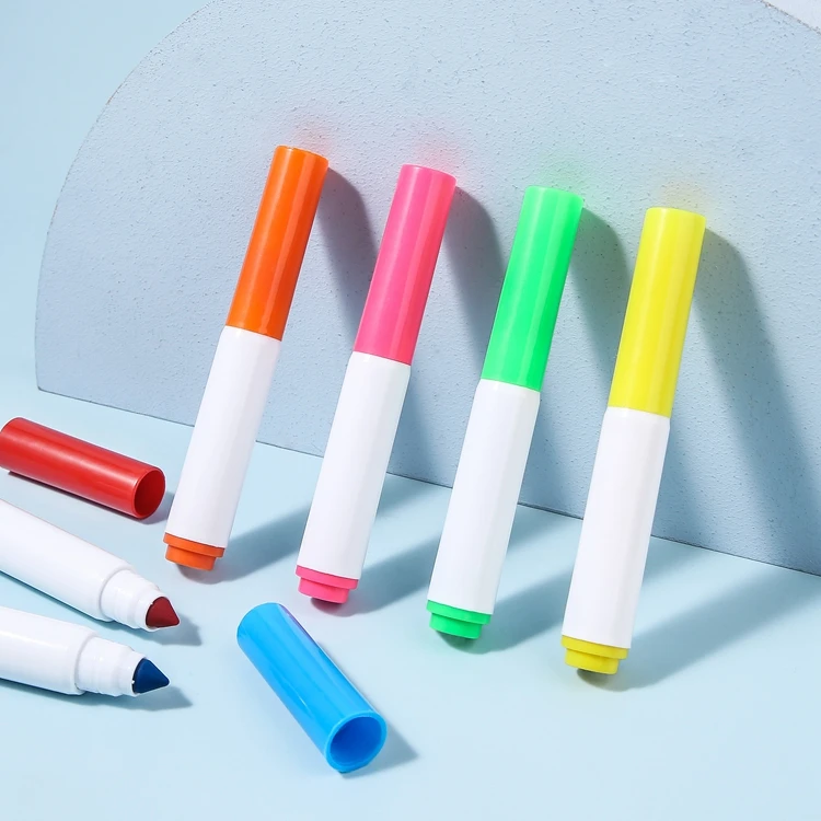 Wholesale felt tip kids drawing set multi color scented non toxic short jumbo watercolor pen