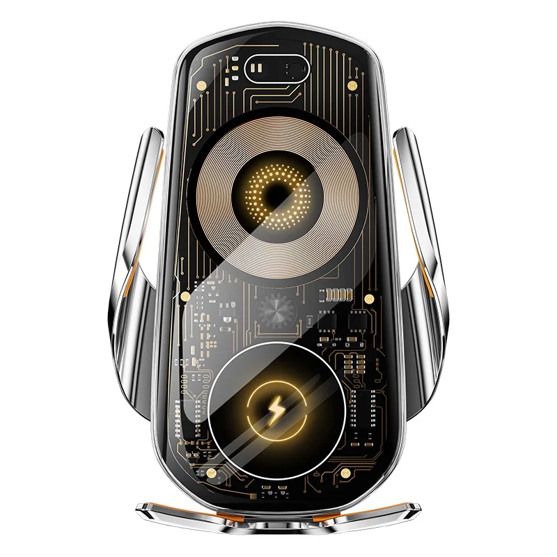 Transparent Car Mount  Smart Wireless Car Phone Stand Universal  Mobile Phone Holder for Cars 15w Charging Holder