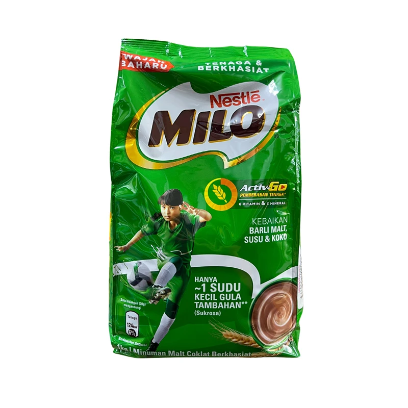 Factory Wholesale Nutrition MILO Cocoa Powder Refill Pack 1KG An Delicious Chocolate Malt Beverage