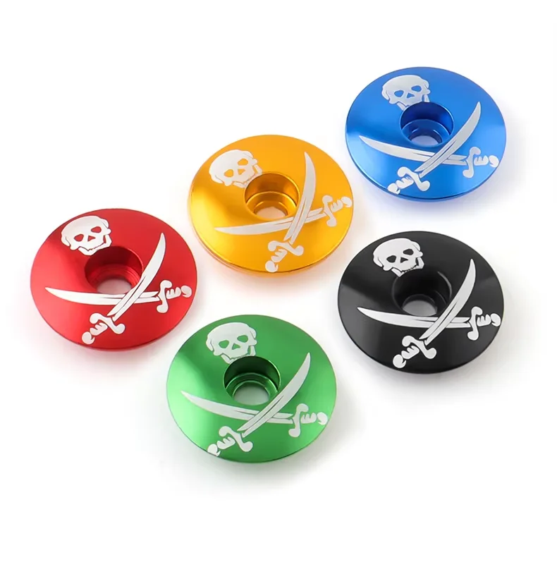 Bicycle Stem Cap Ultra-ligh Aluminium alloy MTB Road Folding Bicycle Headset Cap For 28.6 mm Front Fork