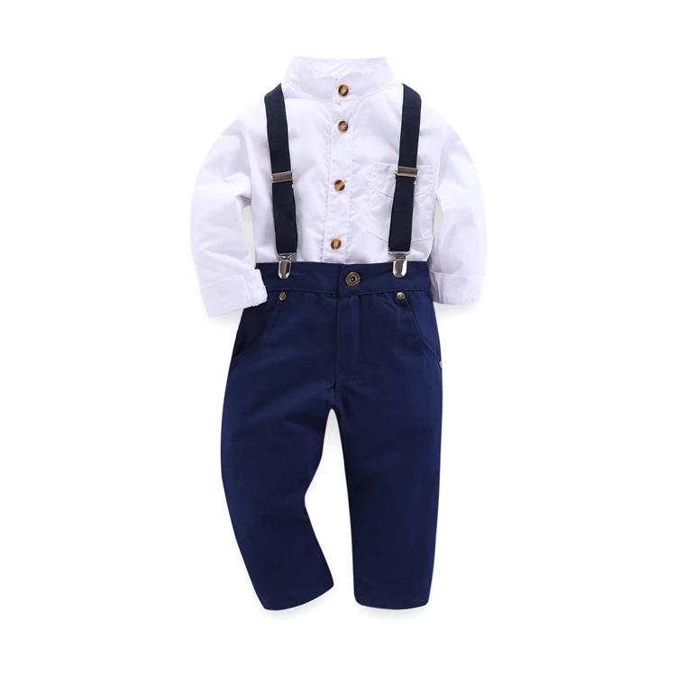 
WSG17 fashion kid boys clothes Long sleeve shirt + Pants casual Children baby boy clothing sets 