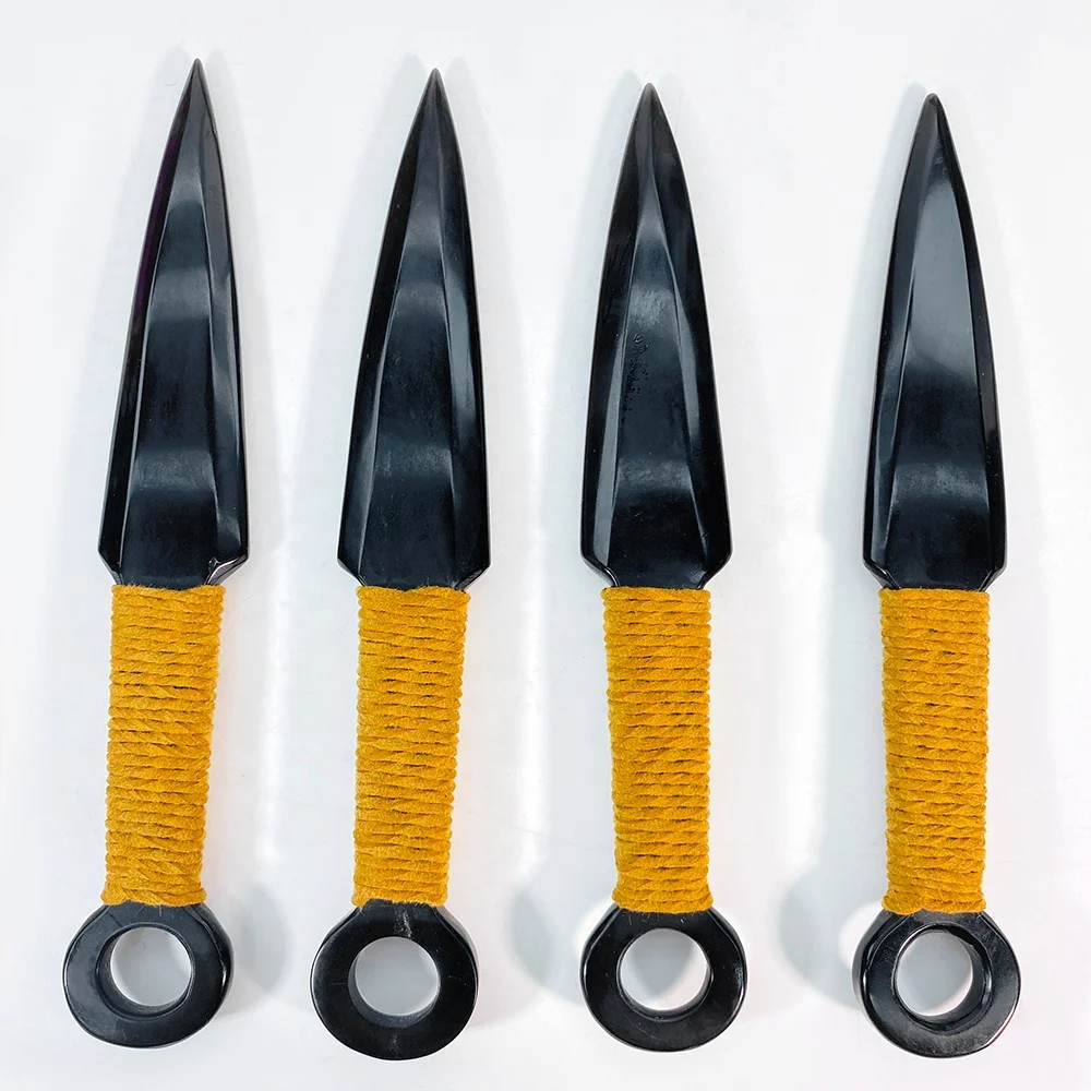 Wholesale high quality crystal different size black obsidian knife carvings black obsidian dagger crystal crafts for decoration