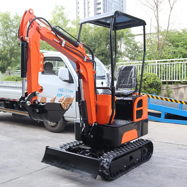 Cheapest China Smallest Mini Excavator 1ton 1000kg Mini  Diesel  Engine For Sale Price