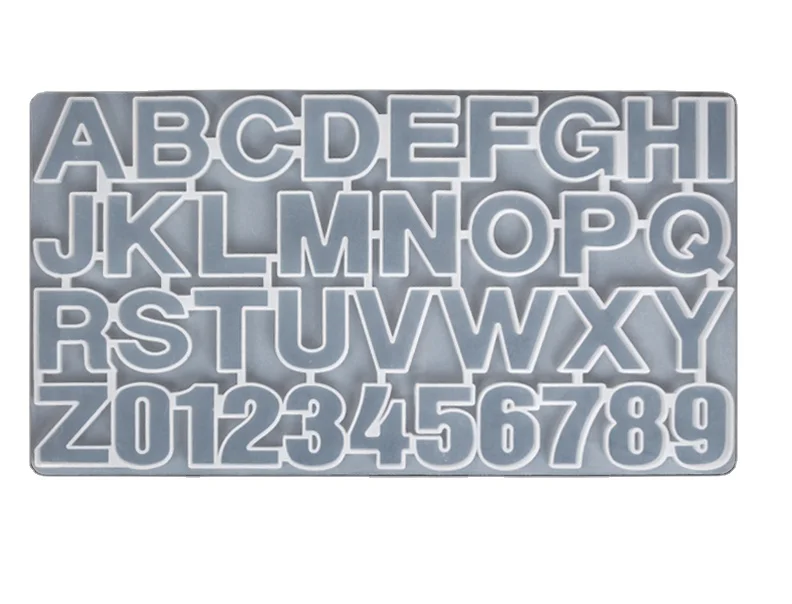 Handmade  Silicon Alphabet Mold OEM Customized Tools Logo Packing Food Color Printing
