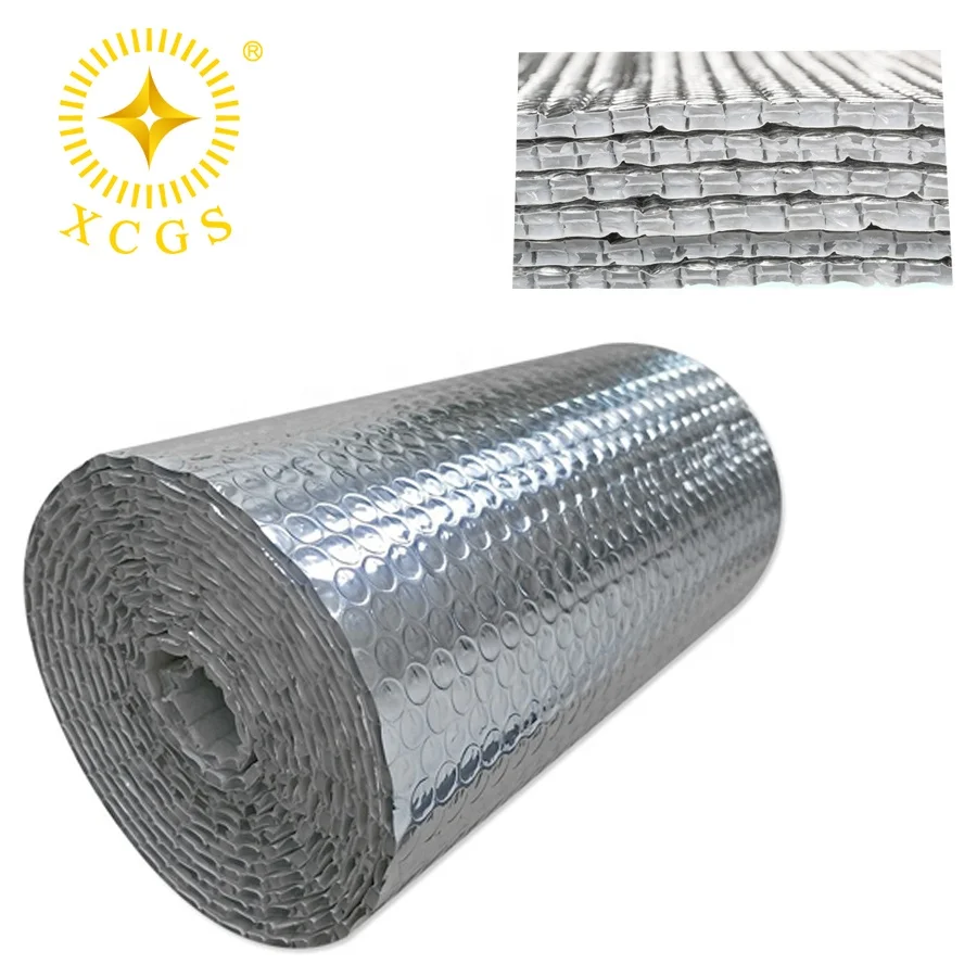 Reflective Foil PE Air Double Bubble Layers Insulation Roof Heat Insulation For Metal Construction Building Roof