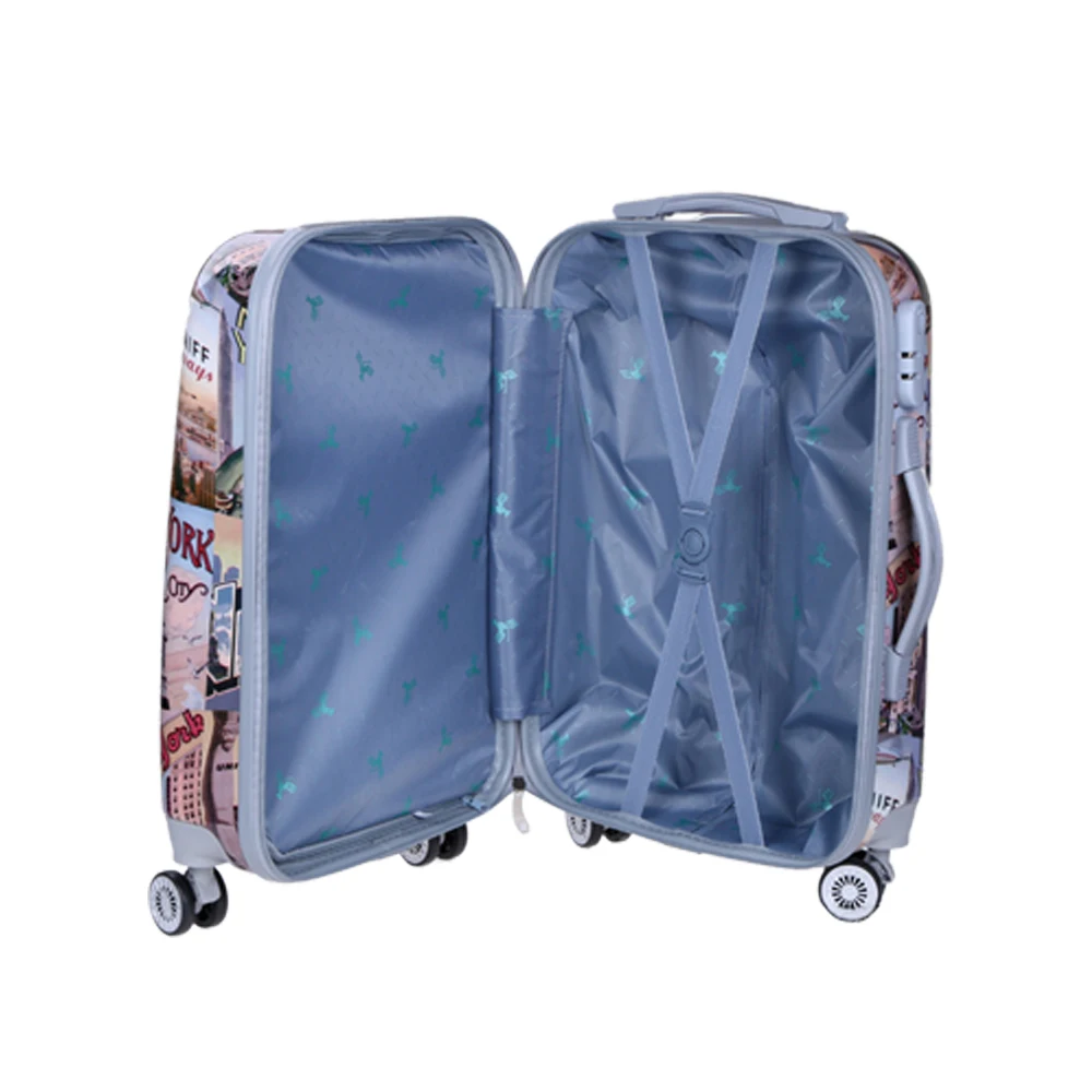
Cute style 3PCS PC luggage set trolley luggage suitcase for traveling 
