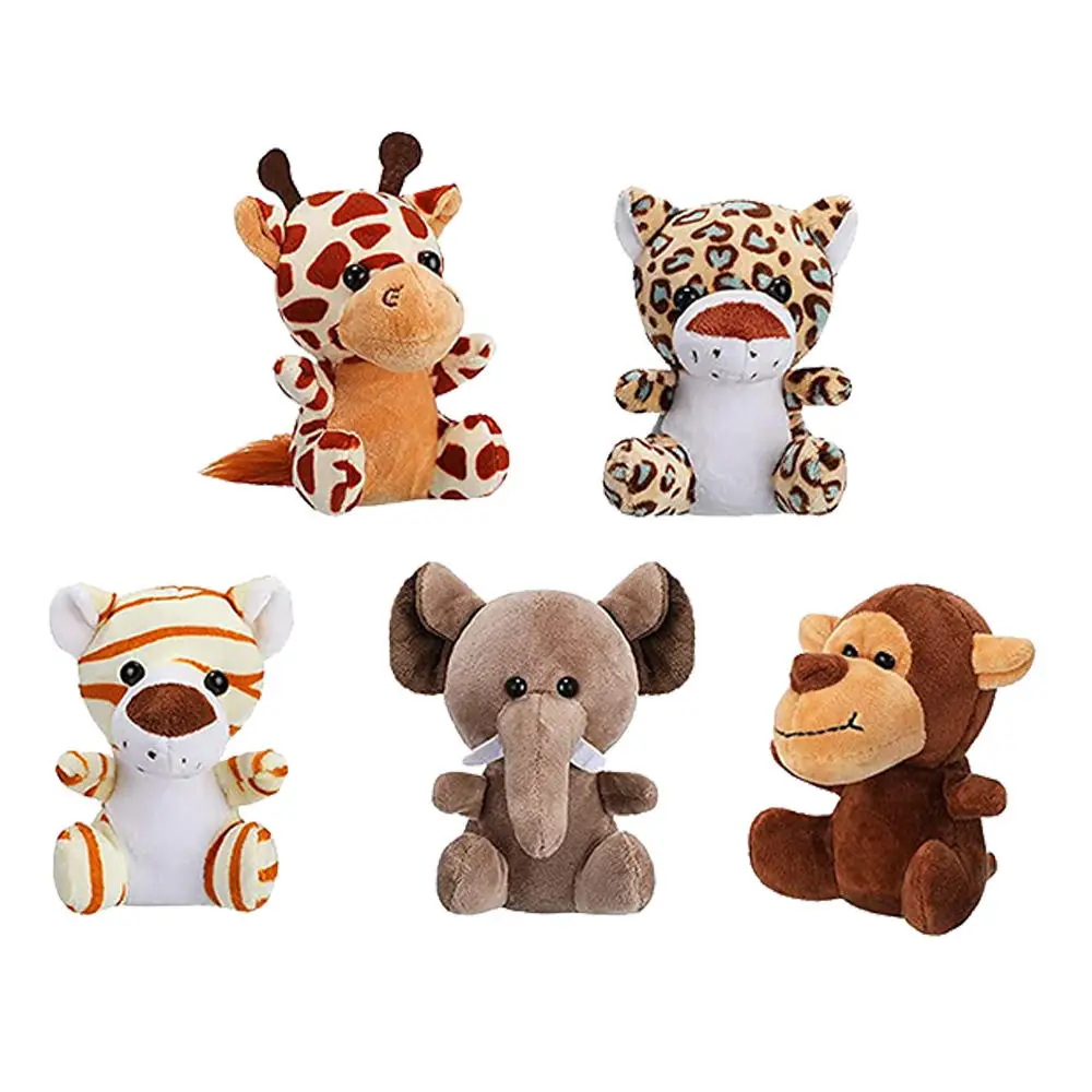 Songshan Toys new hot small doll pendant animal elephant lion tiger bag accessories mini stuffed animal toy plush keychain gift