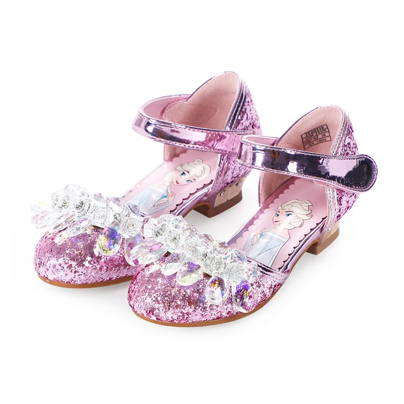 Fashion children princess sandals summer crystal Princess Elsa Lovely kids girls sandals