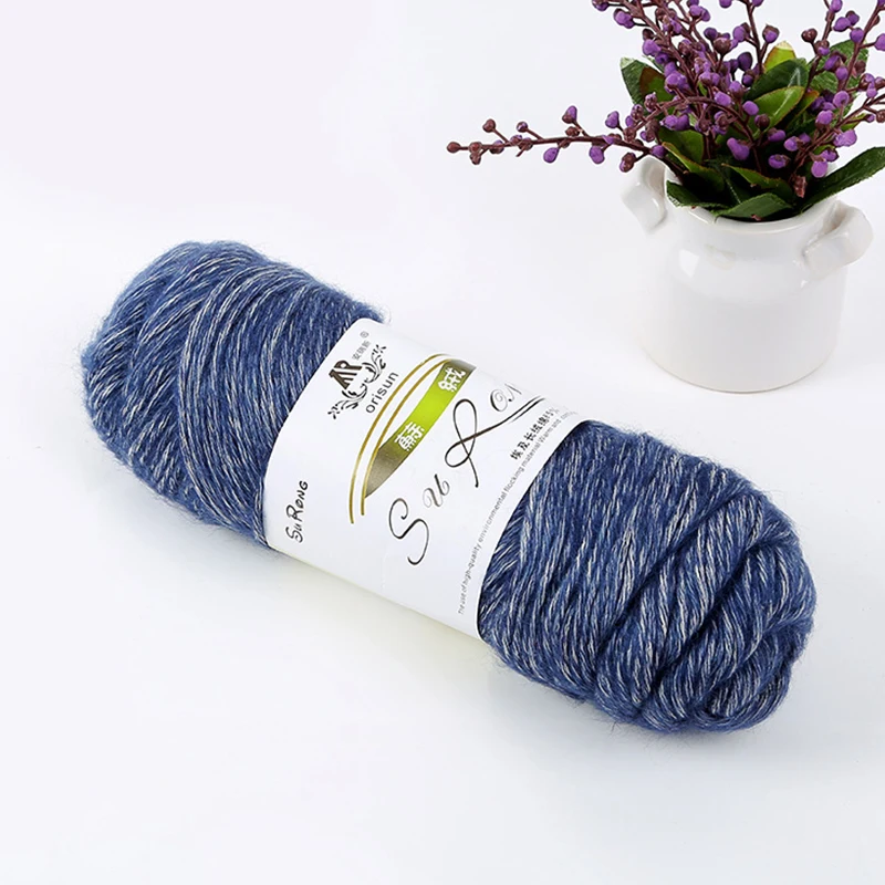 Zenglong 100g 1.5S 2ply изготовленный на заказ из акрила и хлопок смешанная пряжа окрашенная необычные для ручного