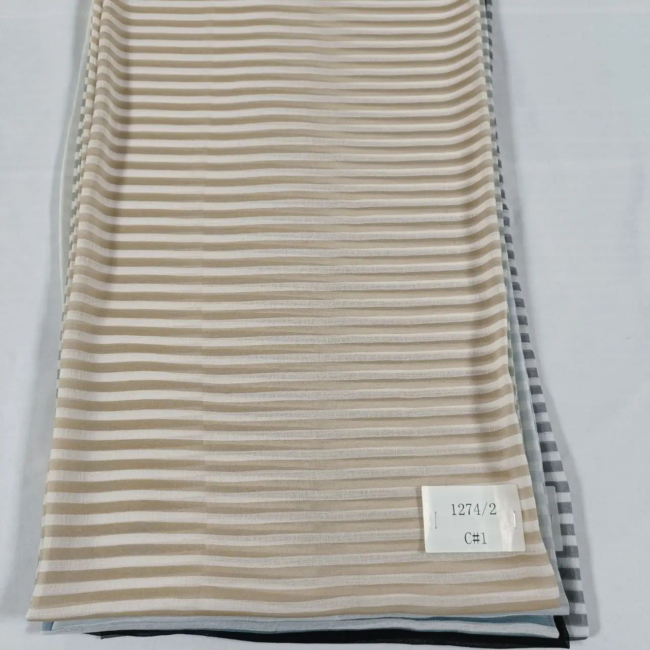 Factory Price And Ready Goods Multicolor Yarn Dyed Stripe Chiffon Washable Breathable Fabric For
