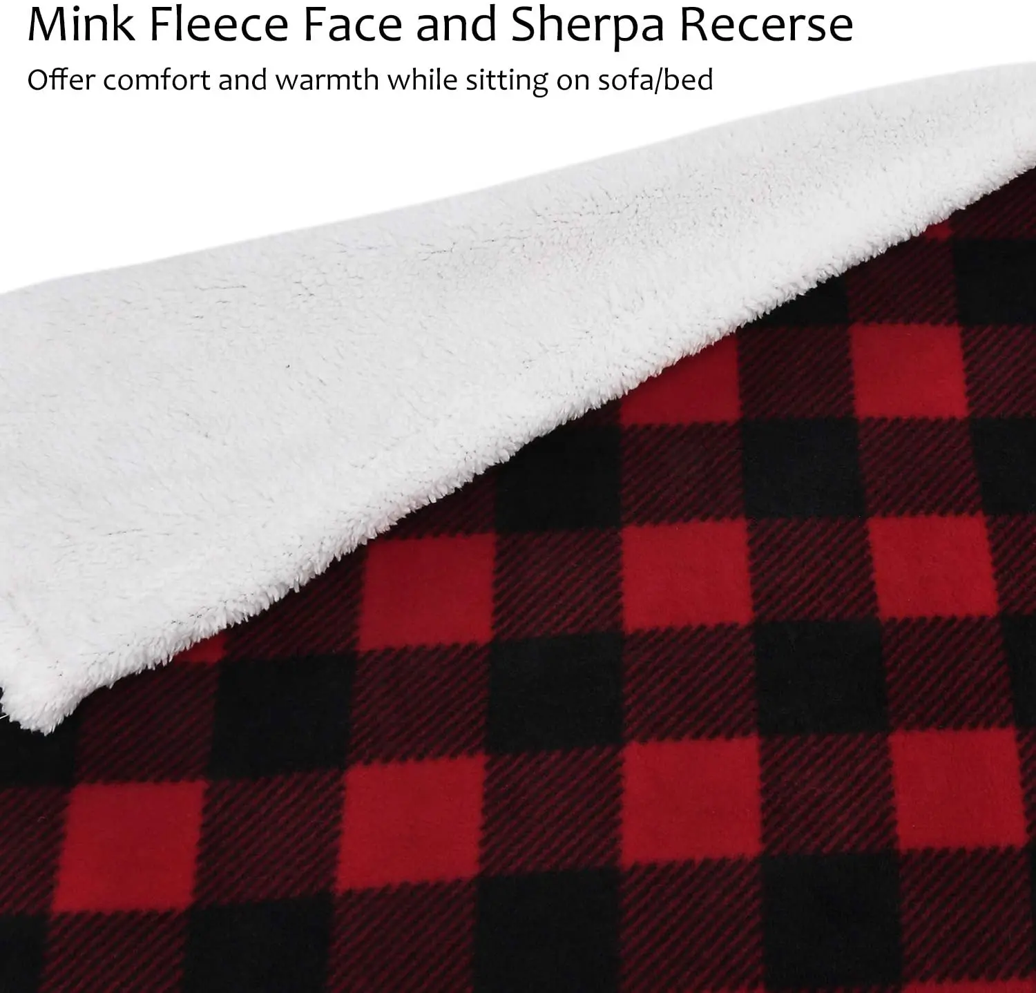 Winter warm one size for all giant flannel sherpa hug sleep blanket double layer wearable hoodie tv blanket with hood