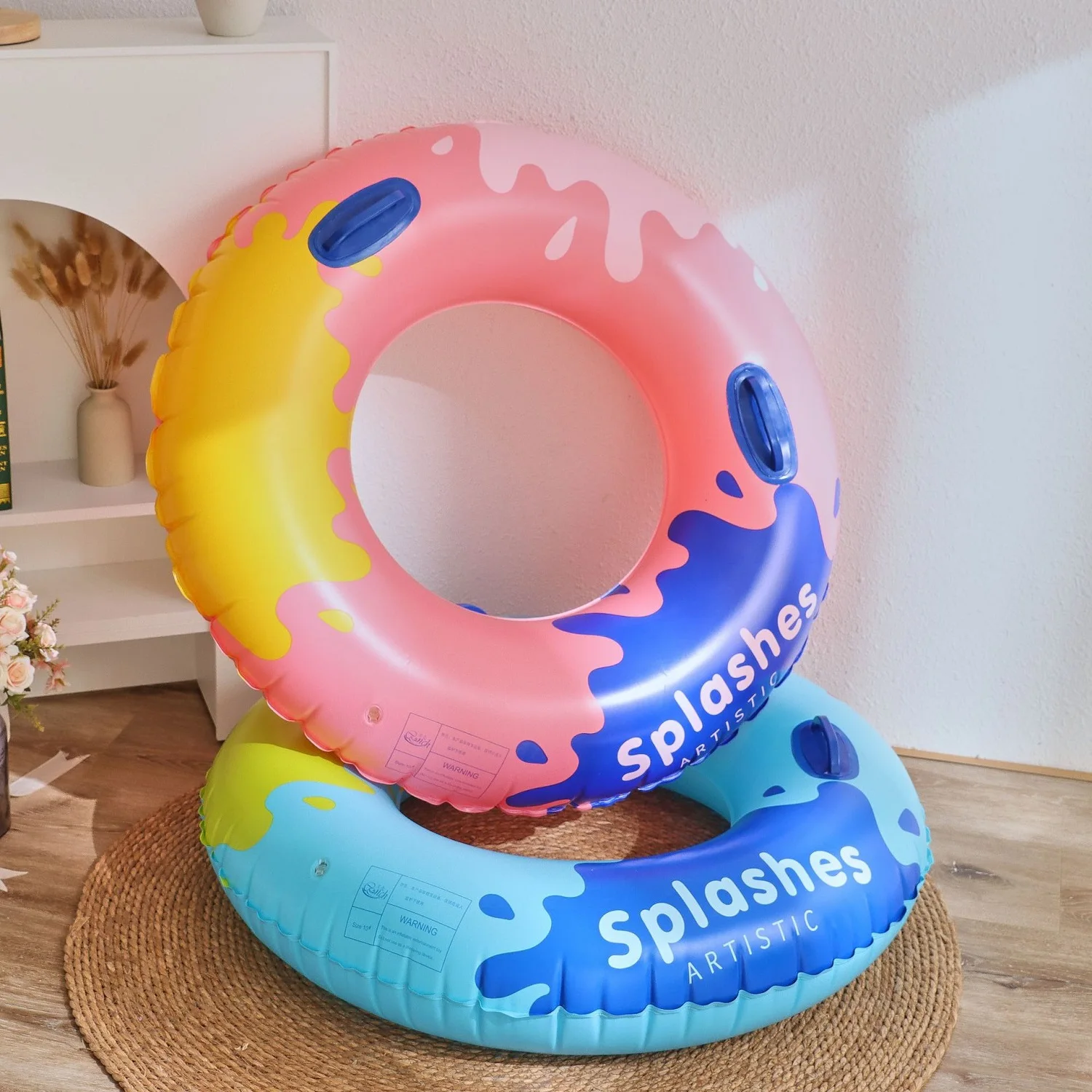 Custom swim tube inflatable ring swimming for adult kids