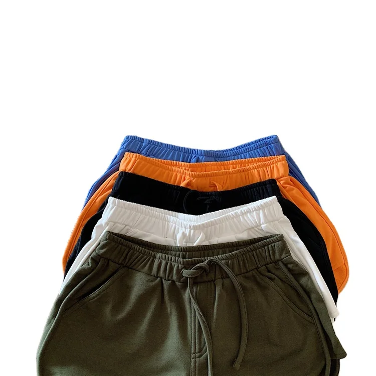 Дешевые, оптовая продажа, эластичные свободные шорты на шнуровке для девушек, повседневные спортивные шорты для йоги и бега, женские шорты