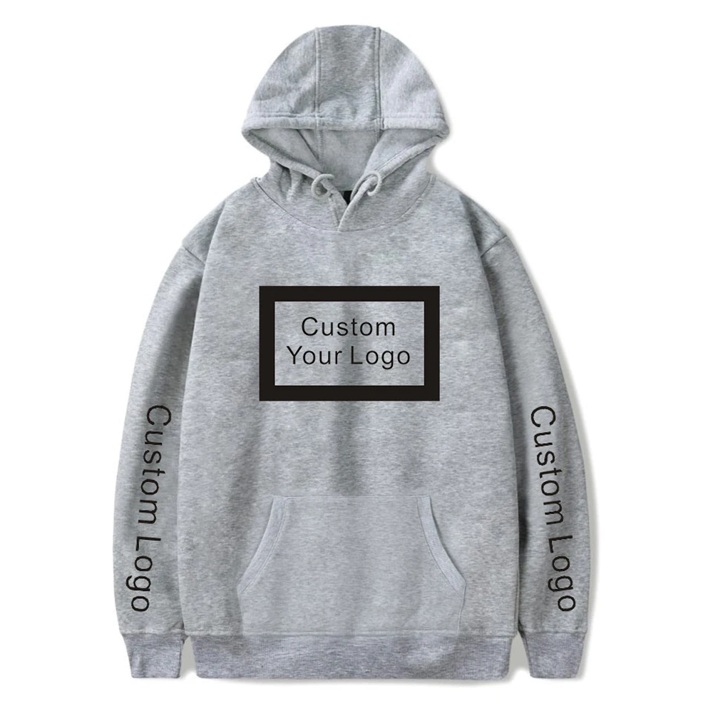 High Quality 50% Cotton Polyester Custom Logo Blank Plain OEM Wholesale Mens Hoodies