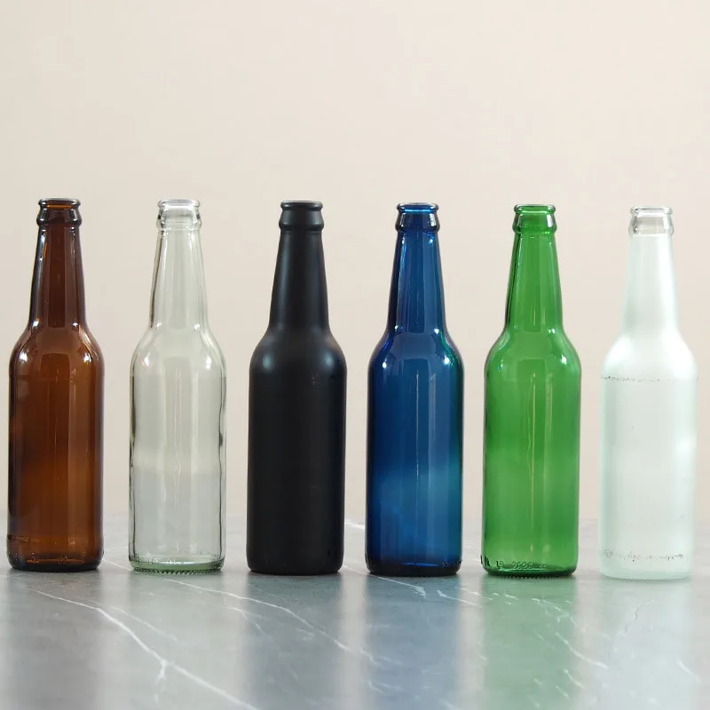 Homay High quality 330ml Beer bottle in variety of colors and crafts