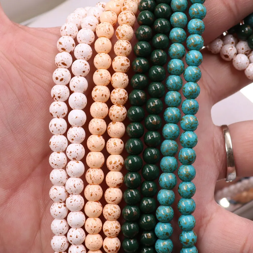 buying glass beads in bulk 8mm glass beads mixed beads for jewelry making round