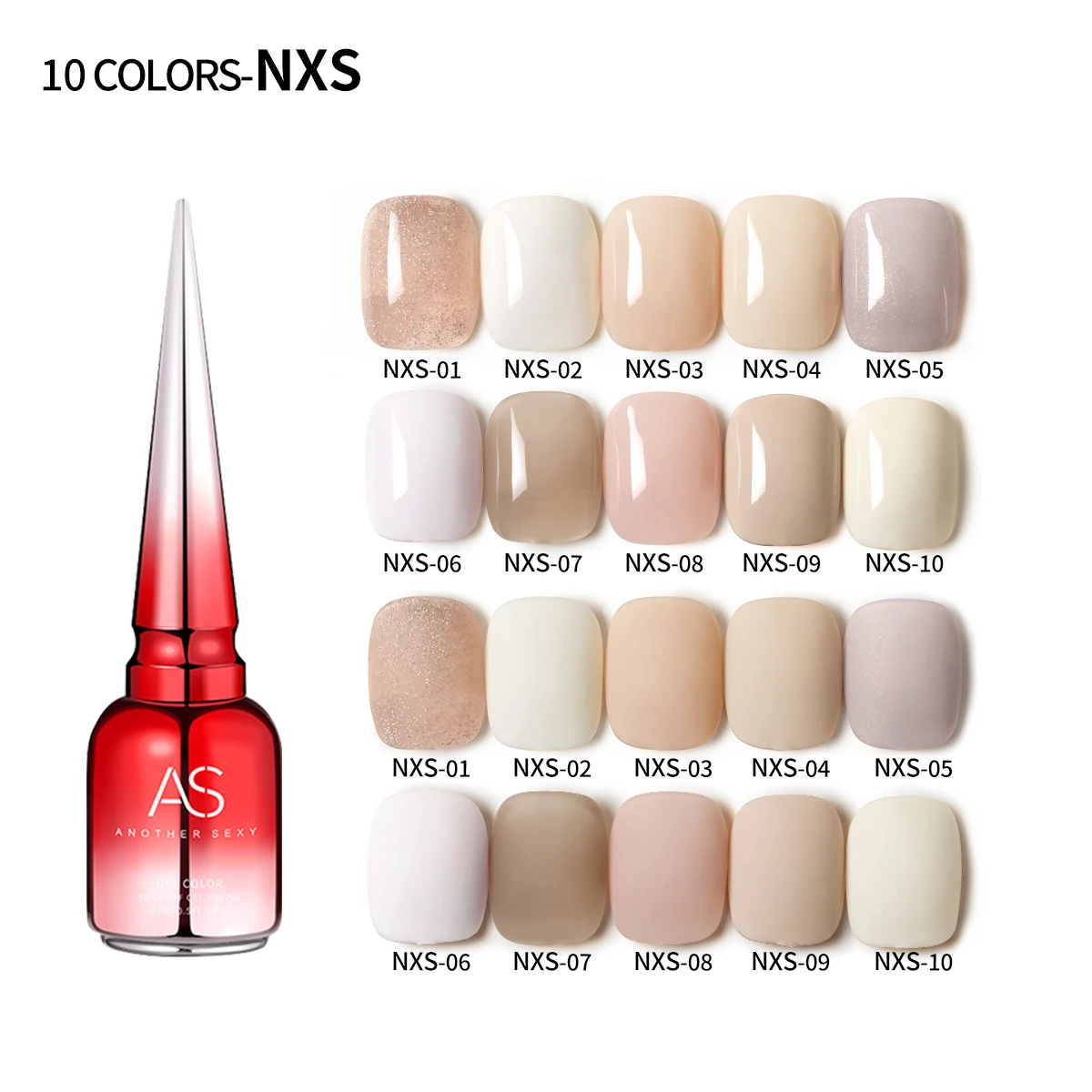 AS Gel Polish 2000 Colors Gel Nail Polish Private Label UV Gel Polish for Nails salon NXS