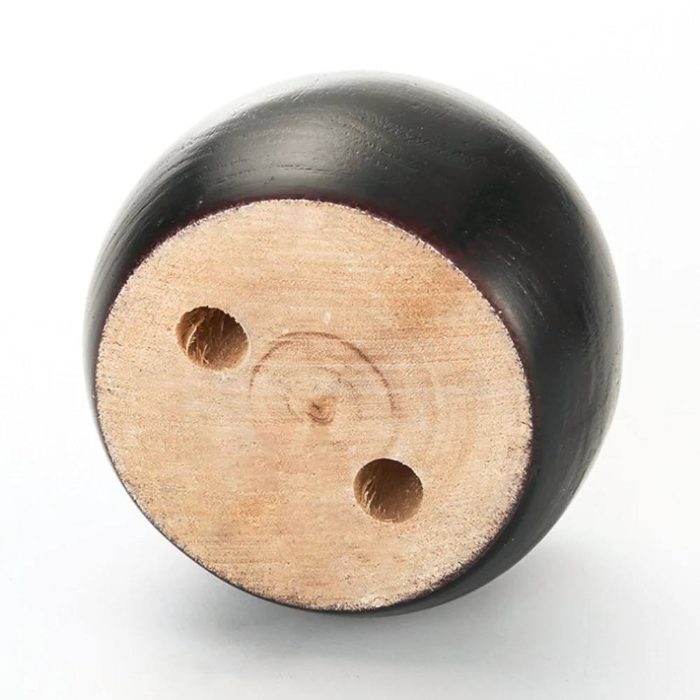 2022 New Style Bed Legs Black Bun Feet Replacement Furniture Wood Table Dining Chair Leg Round Wooden Sofa Legs