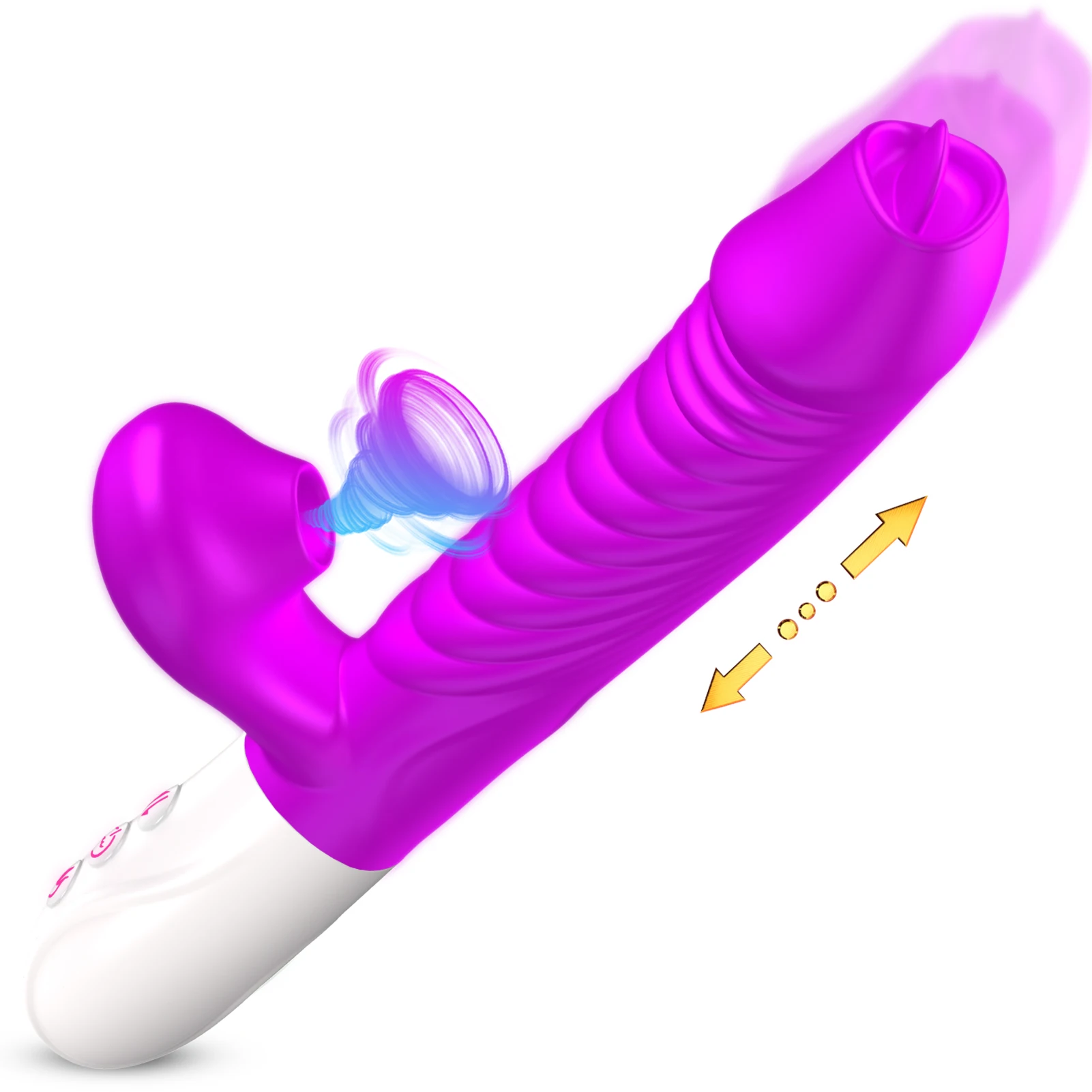 Hot Selling High quality Women Sex Toy Vibrator Luxury Vibrator Multi-function  Telescopic Suction Vibrator