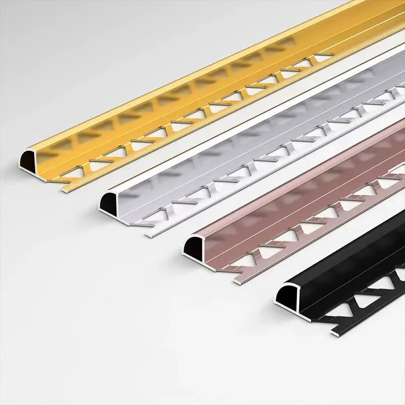 Good quality anodizing aluminum quarter round shape ceramic tile corner profiles tile edge trim