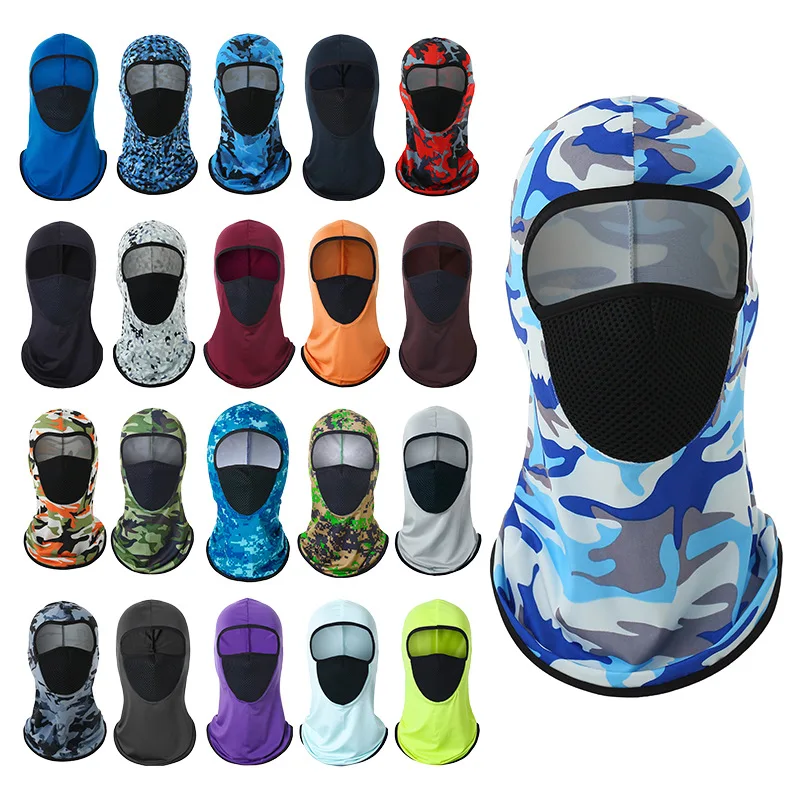HZM-60743 Winter Balaclava Ski Face Mask UV Protector Breathable Long Neck Cover for Outdoor Ski Activities