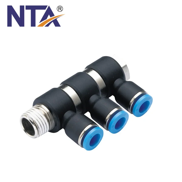 good quality PHF Female Universal Elbow Plastic Push-in Fitting Air Tube Fitting Pneumatic Fittings