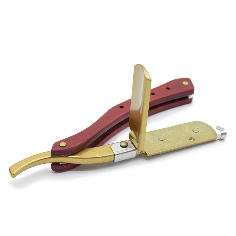 Straight Edge Barber Razor Haircut Beard Eyebrow Shaving Tool Manual Depilation Razor Hairdresser Trimming Blades Replaceable